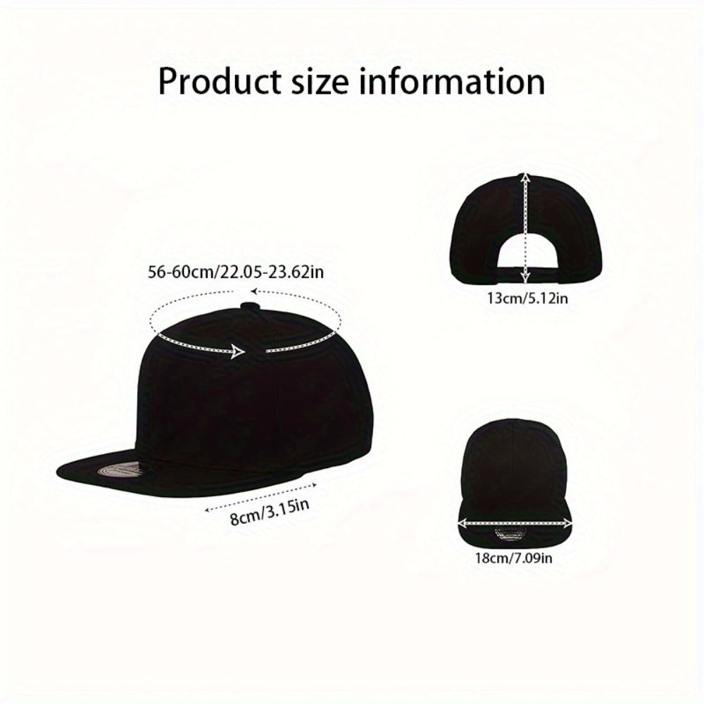 Baseball Cap - Flat Brim 2 Pack Unisex Snapback Street Style Breathable Adjustable for - product detail view 6