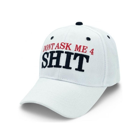 Baseball Cap - Funny Embroidered Humor Slogan Adjustable UV Protection 100% Polyester - main product view