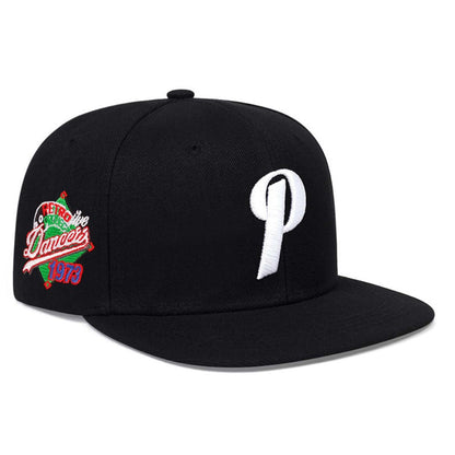 Baseball Cap - Men Letter P Embroidered Hip Hop Adjustable Sun Hat Casual Outdoor Leisure - product detail view 4