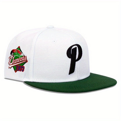 Baseball Cap - Men Letter P Embroidered Hip Hop Adjustable Sun Hat Casual Outdoor Leisure - product detail view 5