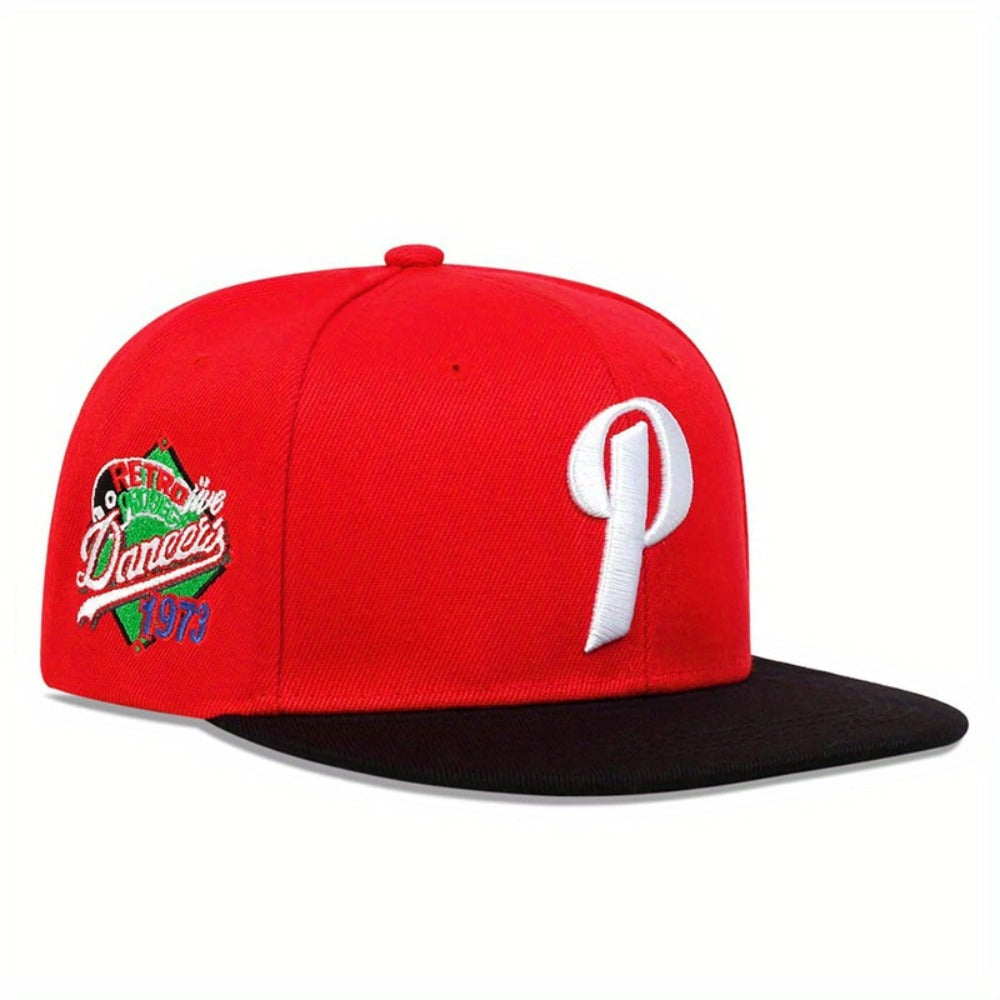 Baseball Cap - Men Letter P Embroidered Hip Hop Adjustable Sun Hat Casual Outdoor Leisure - product detail view 6
