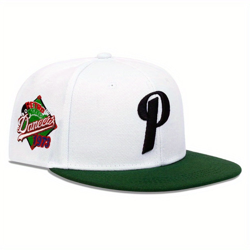 Baseball Cap - Men Letter P Embroidered Hip Hop Adjustable Sun Hat Casual Outdoor Leisure - product detail view 8