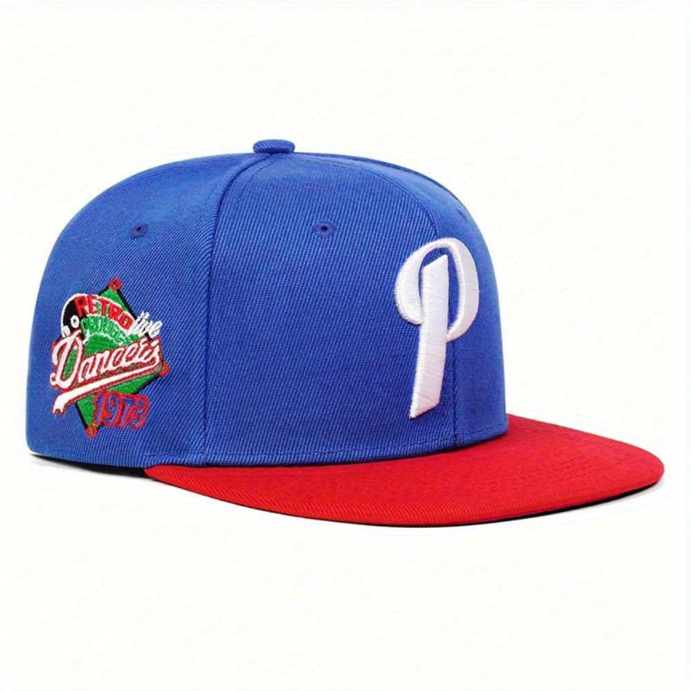 Baseball Cap - Men Letter P Embroidered Hip Hop Adjustable Sun Hat Casual Outdoor Leisure - product detail view 9