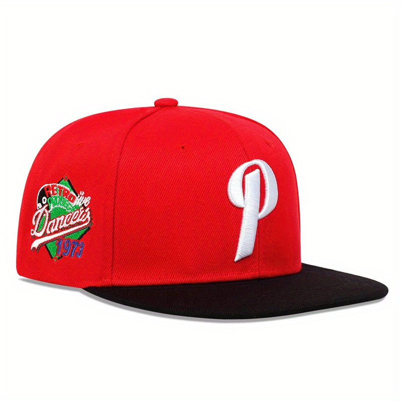 Baseball Cap - Men Letter P Embroidered Hip Hop Adjustable Sun Hat Casual Outdoor Leisure - product detail view 14