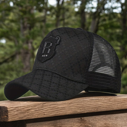 Baseball Cap - Mesh Breathable Trucker Hat Unisex Adjustable Snapback Casual Visor Sun - product detail view 4