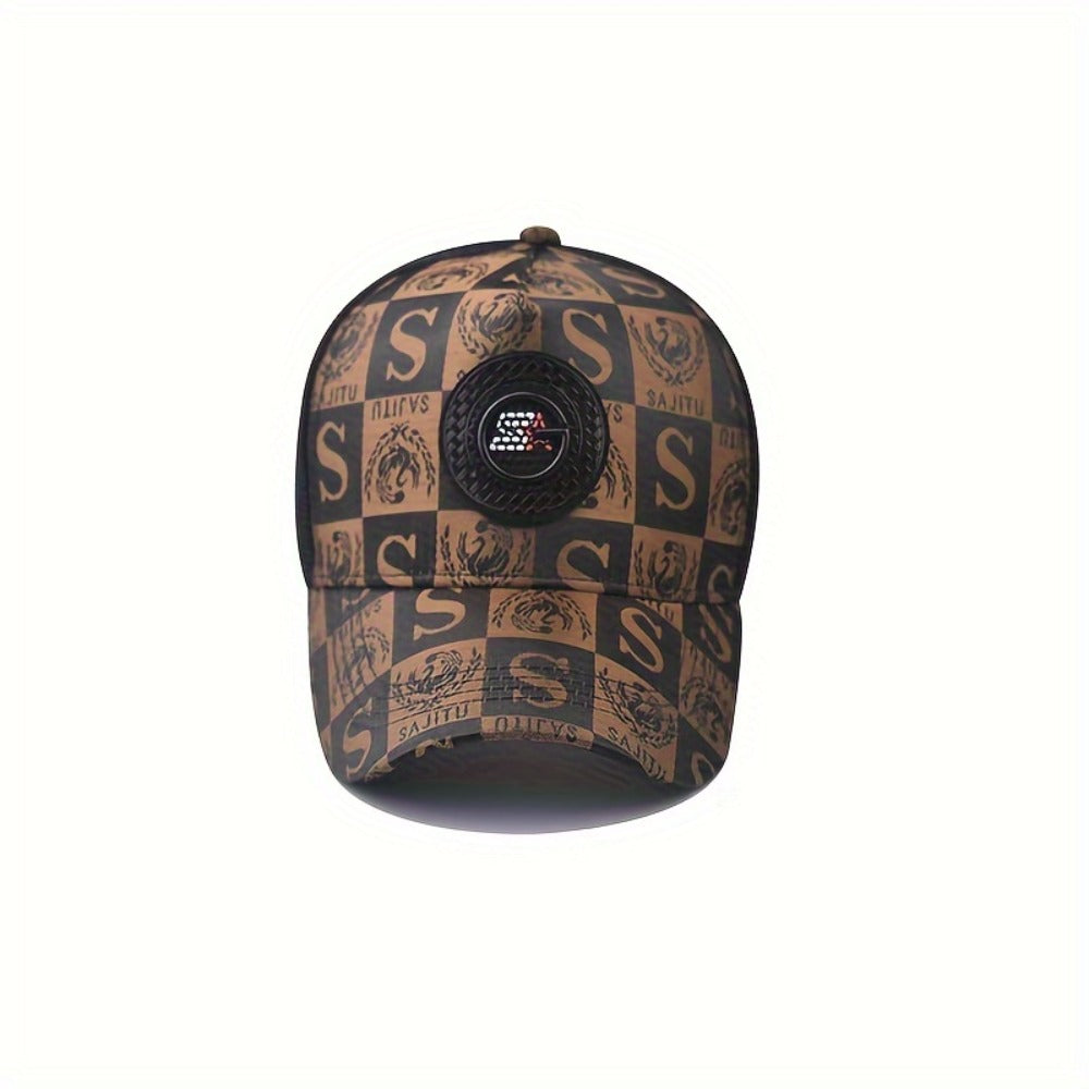 Baseball Cap - Men Women Mesh Trucker Hat Alphabet Letter Print Adjustable Snapback Visor - product detail view 4