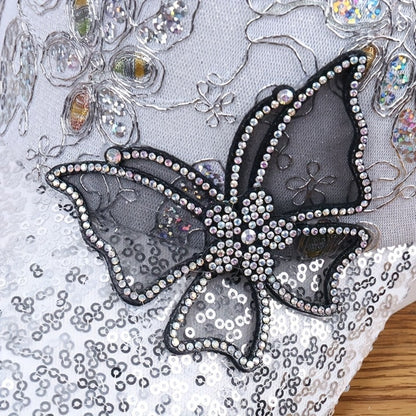 Baseball Cap - Women's Mesh Hat - Butterfly Embroidery Sequin Diamond Dot , Breathable - product detail view 2