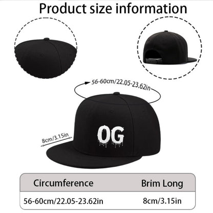 Baseball Cap - Unisex OG Graphic Print Adjustable Snapback Hat for Men Women Casual - product detail view 9