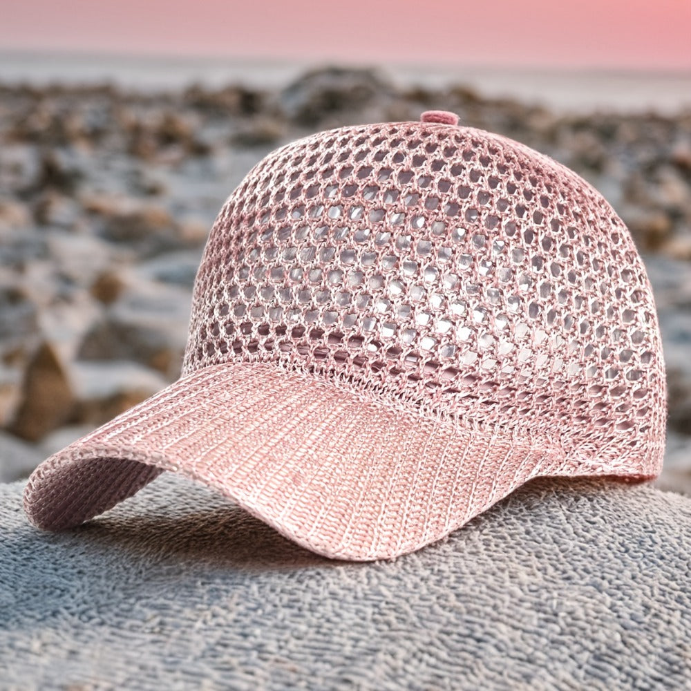 Baseball Caps - Mesh Cap Breathable Trucker Hat for Women Men - Duckbill Fishing Net Sun - product detail view 4