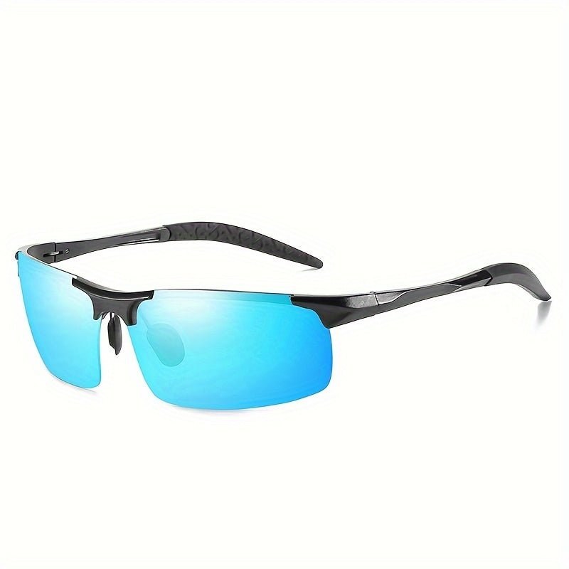 HD Polarized Sunglasses Al-Mg Alloy Ultralight Frame UV400 for Men Women – High-Definition Sport Eyewear for Driving Cycling Fishing Hiking Outdoor, 8 Color Options