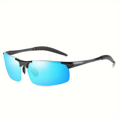 HD Polarized Sunglasses Al-Mg Alloy Ultralight Frame UV400 for Men Women – High-Definition Sport Eyewear for Driving Cycling Fishing Hiking Outdoor, 8 Color Options