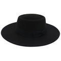 Women's Ladies Elegant Bow Fedora Hat Wide Brim Felt Hat Panama Church Derby Top Hat