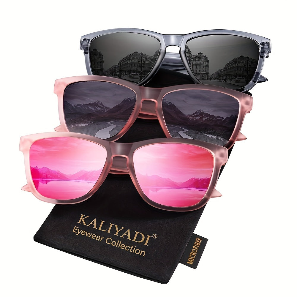 3pcs KALIYADI Valentine's Day Official Promotion Women's -Polarized -Women's Trendy for suitable for decoration,, shopping, street photography, and