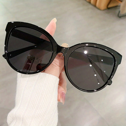 Oversized Cat Eye Sunglasses for Women Men Y2K Fashion Luxury Shades UV Protection Lightweight Beach Vacation Travel Eyewear Leopard Floral Multi-Color