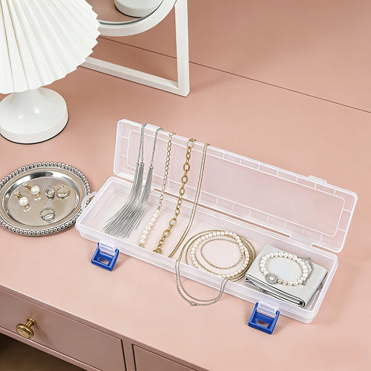 [Portable Travel Storage] 51/31/3Pcs Clear Plastic Jewelry Storage Boxes (With Handles) Stackable 50/31 Small Storage Boxes For Ringsand 3 Storage Boxes, Earrings, Studs, And Small Accessories. Portable Makeup Organizer And Travel Storage Case