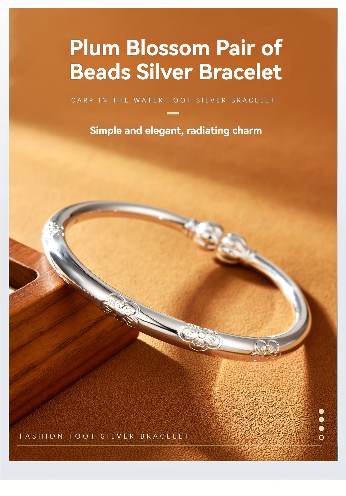 S999 Sterling Silver Bracelet for Women — Tribal Style Minimalist Bangle, Everyday Wear & Gift, Mother's Day Jewelry, All Seasons Fine Silver Cuff