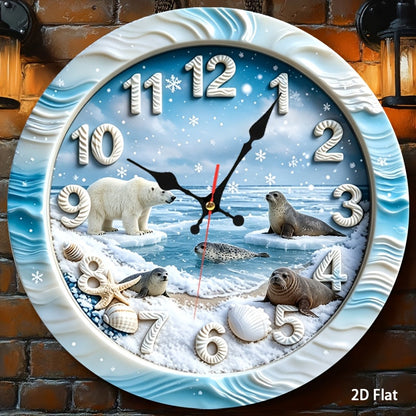 Beach Scene Nursery Wall Clock - Battery-Powered Coastal Design – view 7