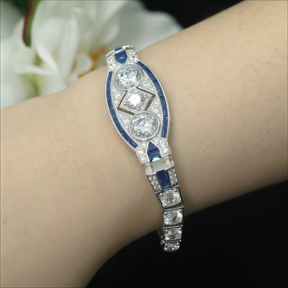 Beaded Bracelet - 925 Sterling Silver for Women Men - Bohemian Style Charm , Elegant - product detail view 8