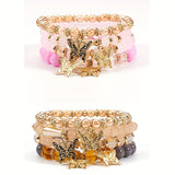 Pink + Golden / 8pcs