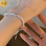 S321 pearl broken silvery beaded bracelet price