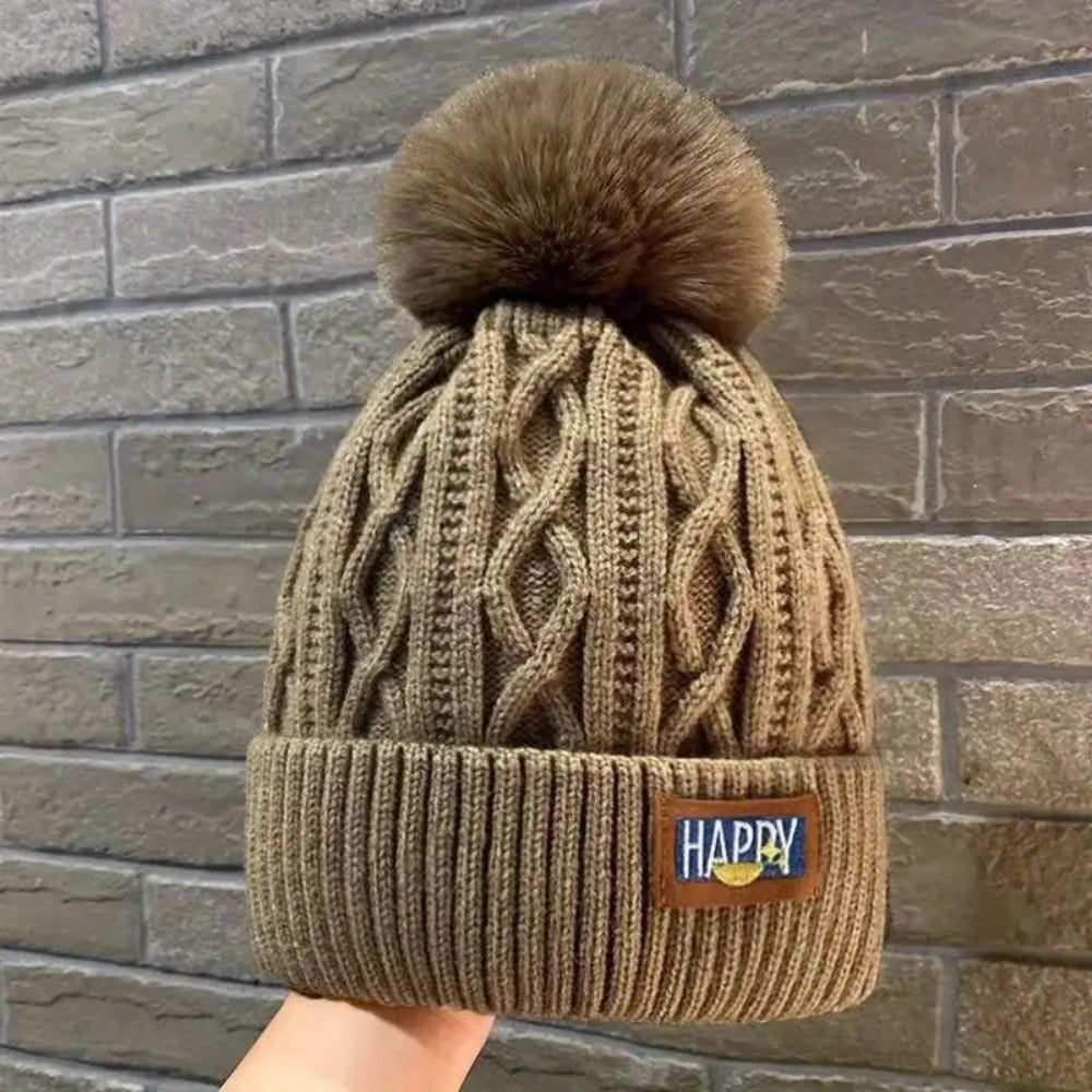 Beanie Hat - 5-Pack for Women Fluffy Bubble Knit Winter Thick Warm Elastic Cold Weather - product detail view 4