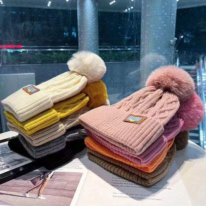Beanie Hat - 5-Pack for Women Fluffy Bubble Knit Winter Thick Warm Elastic Cold Weather - product detail view 14