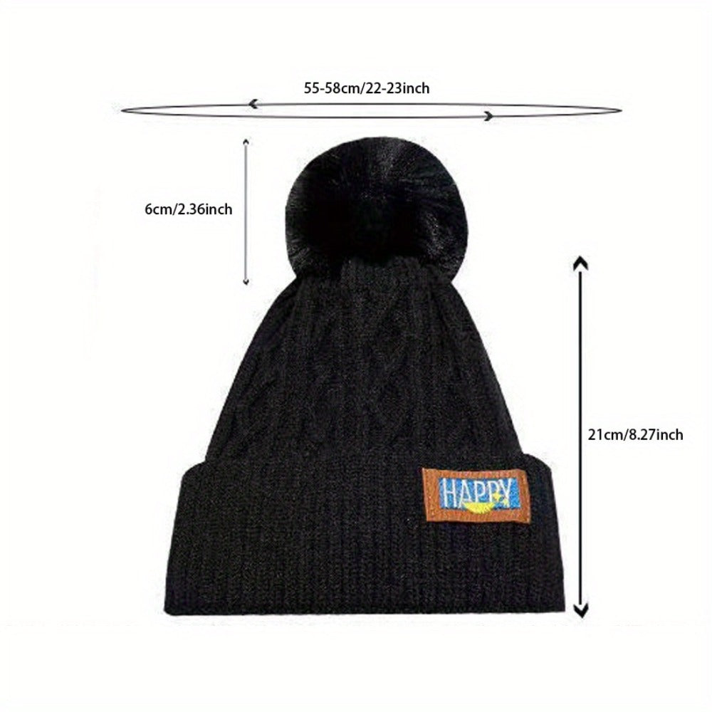 Beanie Hat - 5-Pack for Women Fluffy Bubble Knit Winter Thick Warm Elastic Cold Weather - product detail view 16