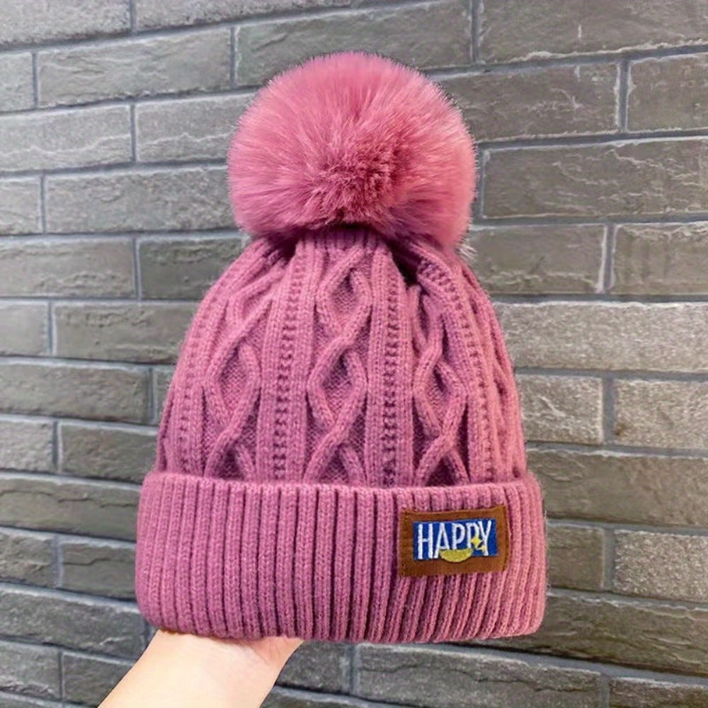 Beanie Hat - 5-Pack for Women Fluffy Bubble Knit Winter Thick Warm Elastic Cold Weather - product detail view 19