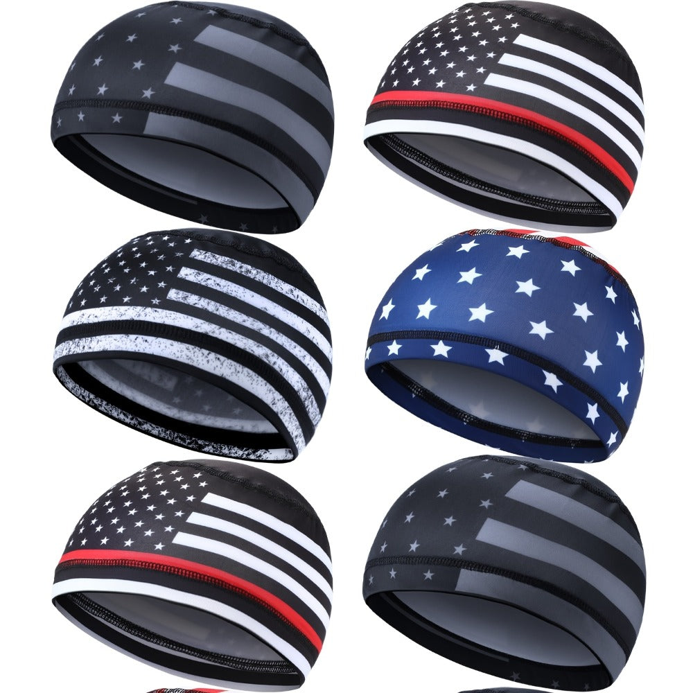 Beanie Hat - Cooling Skull Cap Set of 8 Moisture-Wicking Polyester Spandex Sport for - main product view