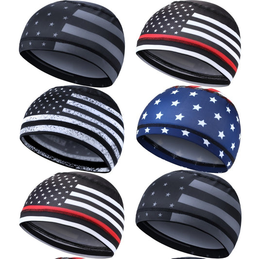 Beanie Hat - Cooling Skull Cap Set of 8 Moisture-Wicking Polyester Spandex Sport for - main product view