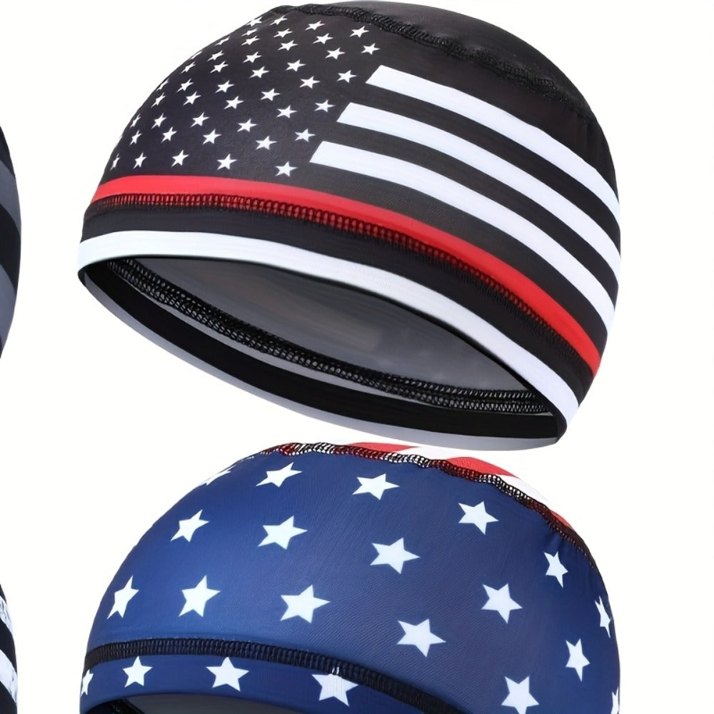 Beanie Hat - Cooling Skull Cap Set of 8 Moisture-Wicking Polyester Spandex Sport for - product detail view 2