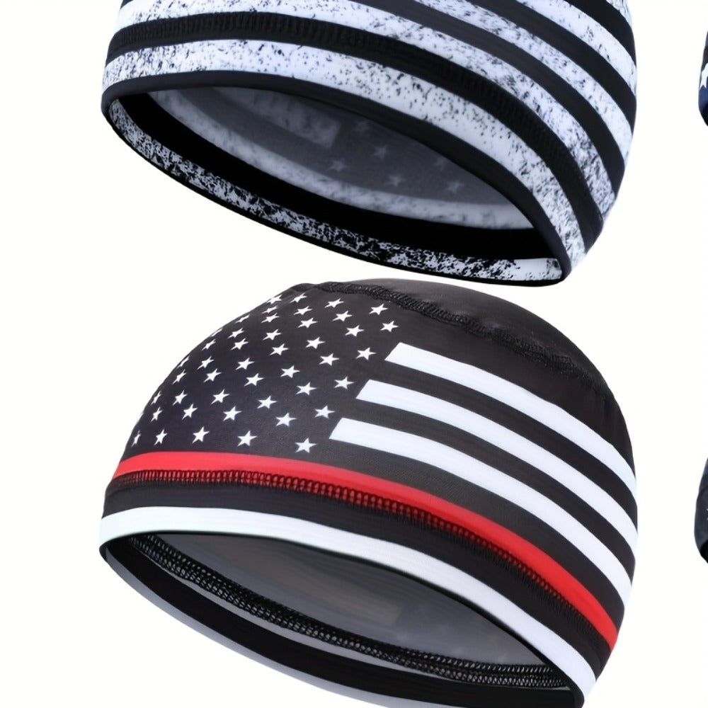 Beanie Hat - Cooling Skull Cap Set of 8 Moisture-Wicking Polyester Spandex Sport for - product detail view 4
