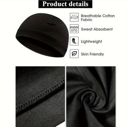 Beanie Hat - Cooling Skull Cap Set of 12 Moisture Wicking Stretchy Liner for Men & - product detail view 10