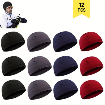 Beanie Hat - Cooling Skull Cap Set of 12 Moisture Wicking Stretchy Liner for Men & - product detail view 13