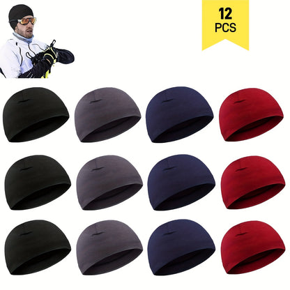 Beanie Hat - Cooling Skull Cap Set of 12 Moisture Wicking Stretchy Liner for Men & - product detail view 21