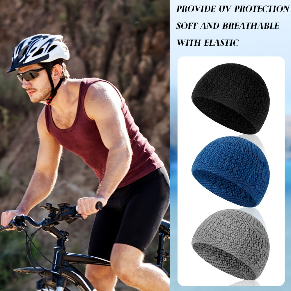 Beanie Hat - Kufi 12 Pack Knit Crochet Muslim Prayer Cap Skull Cap Liner for Men Women - product detail view 4