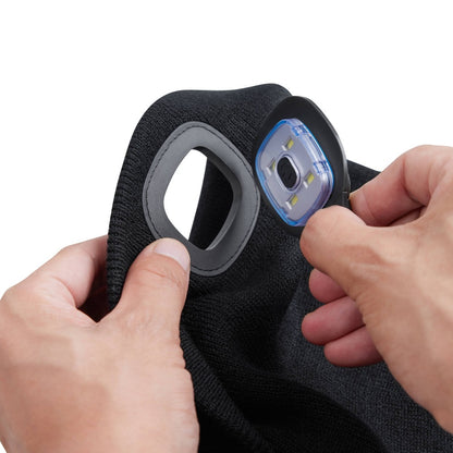 Beanie Hat - LED 2 Pack USB Rechargeable Light Up Knit for Night Running Camping Hiking - product detail view 13