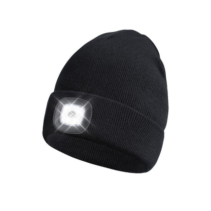 Beanie Hat - LED 2 Pack USB Rechargeable Light Up Knit for Night Running Camping Hiking - product detail view 14