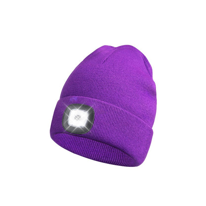 Beanie Hat - LED 2 Pack USB Rechargeable Light Up Knit for Night Running Camping Hiking - product detail view 18