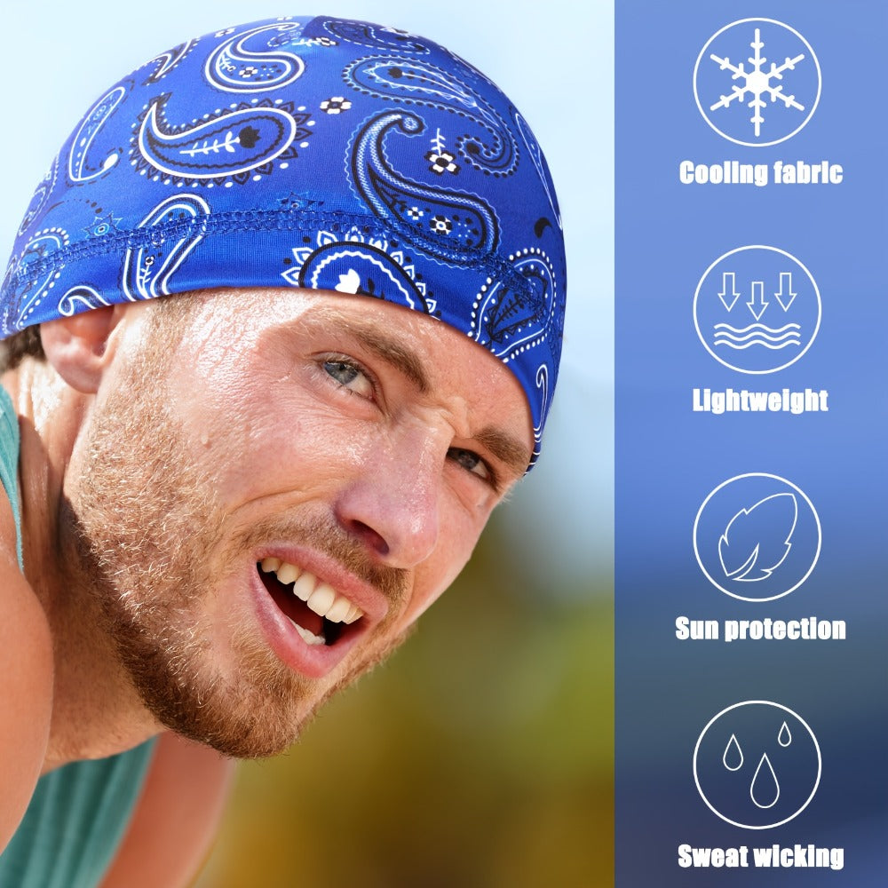 Beanie Hat - Skull Cap 10Pcs Men Cooling Wicking Do Rag Head Wrap Hard Liner Welding - product detail view 4
