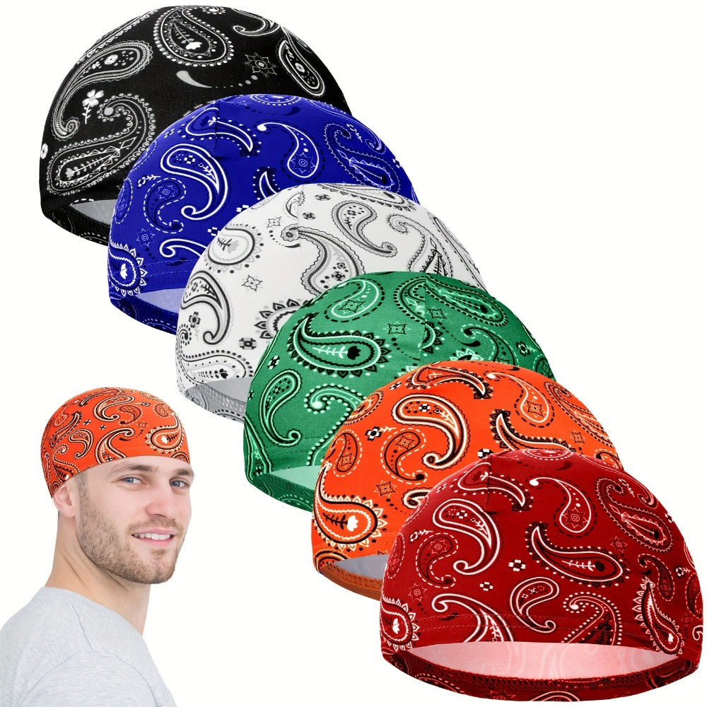 Beanie Hat - Skull Cap Helmet Liner 6-Pack for Men Women - Sweat-Wicking Cooling - main product view