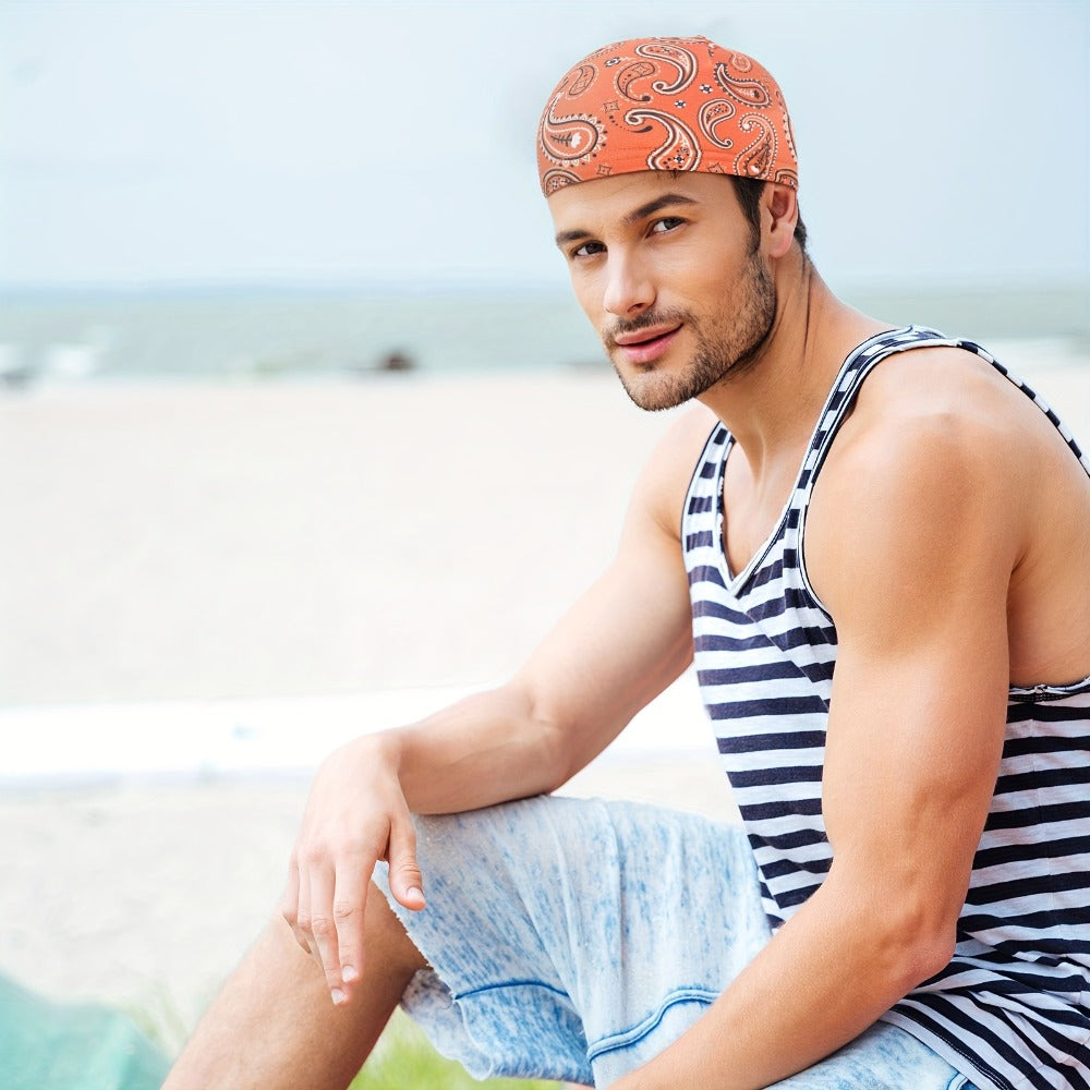 Beanie Hat - Skull Cap Helmet Liner 6-Pack for Men Women - Sweat-Wicking Cooling - product detail view 2