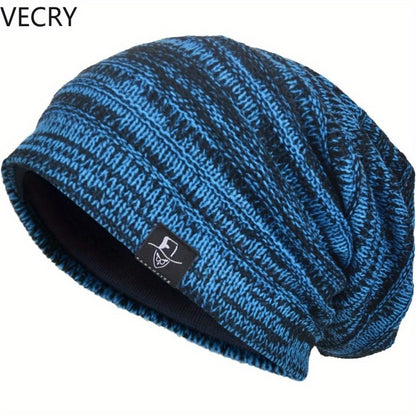 Beanie Hat - Slouchy for Women Ribbed Baggy Skull Cap Turban in Twill & Knit - product detail view 5
