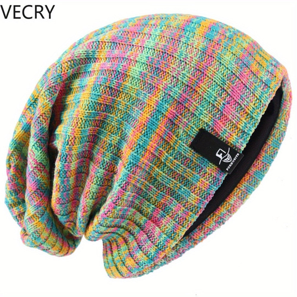 Beanie Hat - Slouchy for Women Ribbed Baggy Skull Cap Turban in Twill & Knit - product detail view 11