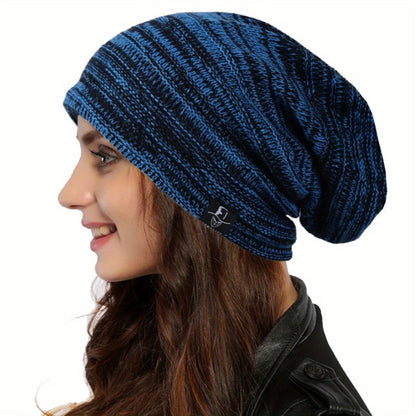 Beanie Hat - Slouchy for Women Ribbed Baggy Skull Cap Turban in Twill & Knit - product detail view 14