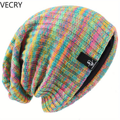 Beanie Hat - Slouchy for Women Ribbed Baggy Skull Cap Turban in Twill & Knit - product detail view 22
