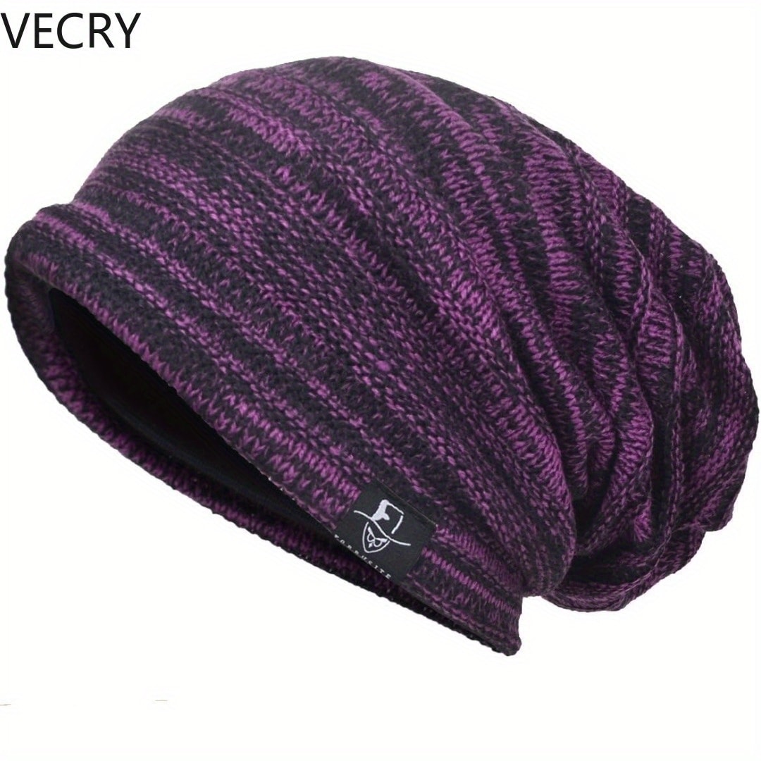 Beanie Hat - Slouchy for Women Ribbed Baggy Skull Cap Turban in Twill & Knit - product detail view 28