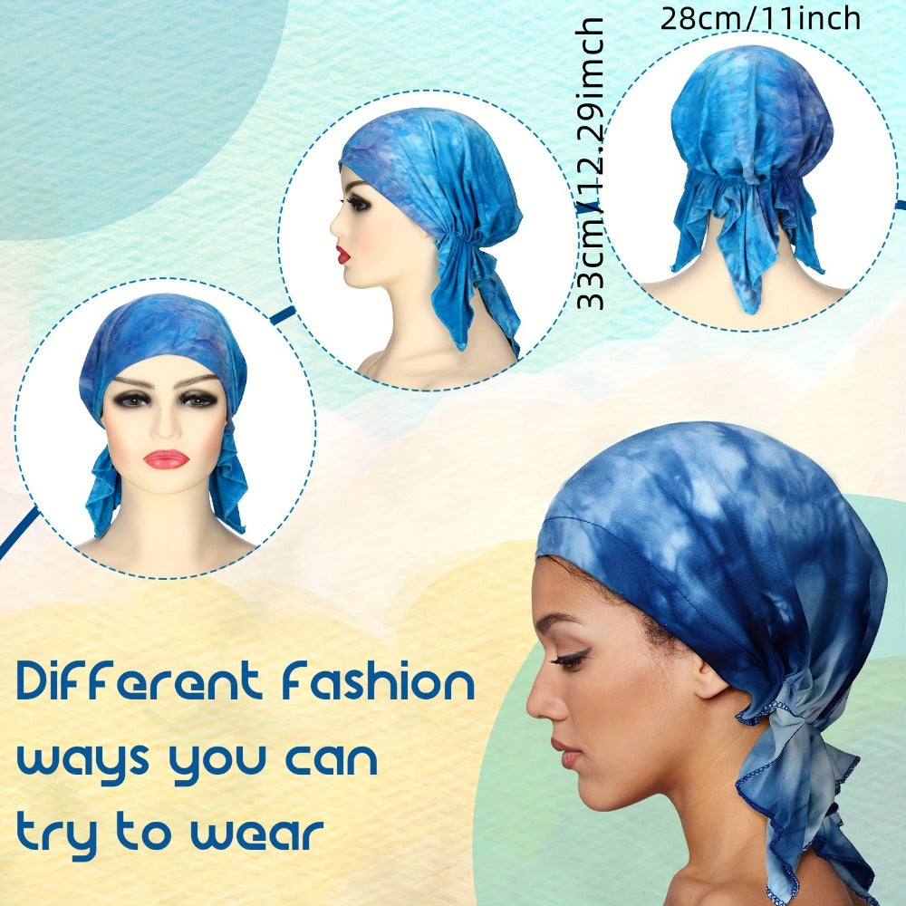 Beanie Hat - Turban for Women 6 Pack Chemo Head Coverings Knit Hair Loss Cap - product detail view 4