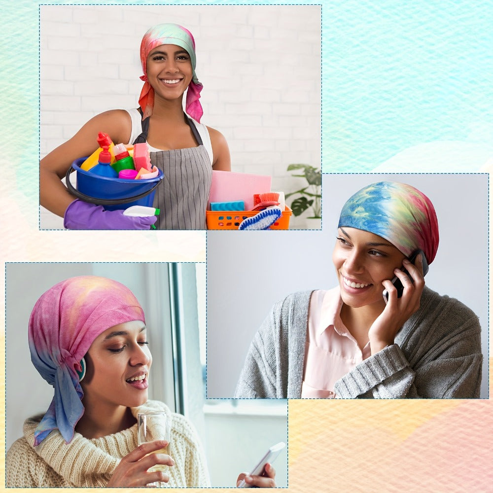 Beanie Hat - Turban for Women 6 Pack Chemo Head Coverings Knit Hair Loss Cap - product detail view 5