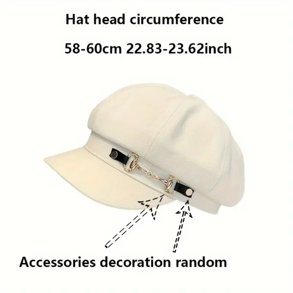 Beret Hat - Vintage Embossed 2-Pack - Adjustable 100% Polyester, Crumple Technique - product detail view 4
